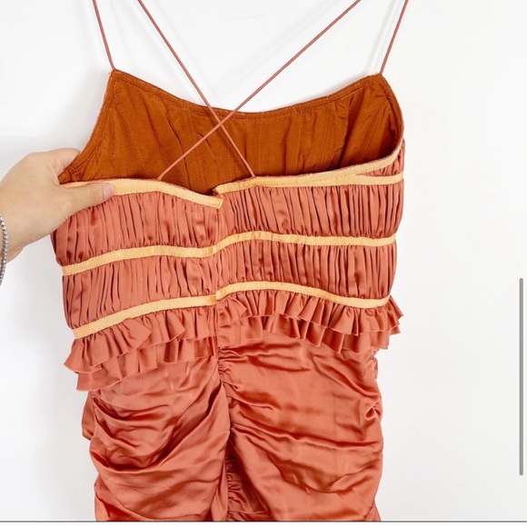 Asos Ruched Bodice MIDI Dress - Picture 7 of 8